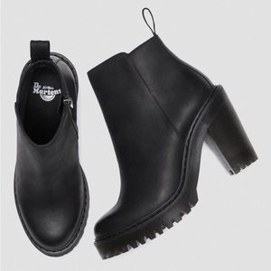 Dr. Martens Magdalena Women’s Leather Heeled Chelsea Boot size 9